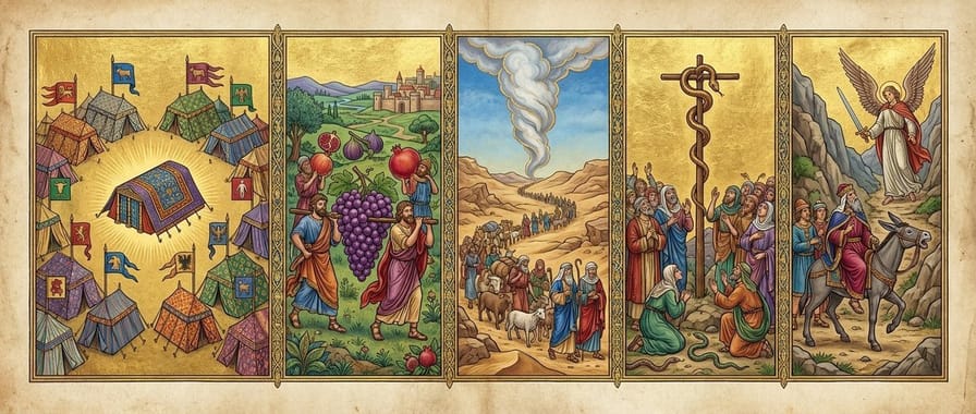 Capa do livro de Números da Bíblia Sagrada Livro de Números - Bíblia Sagrada