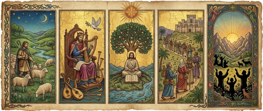 Capa do livro de Salmos da Bíblia Sagrada Livro de Salmos - Bíblia Sagrada